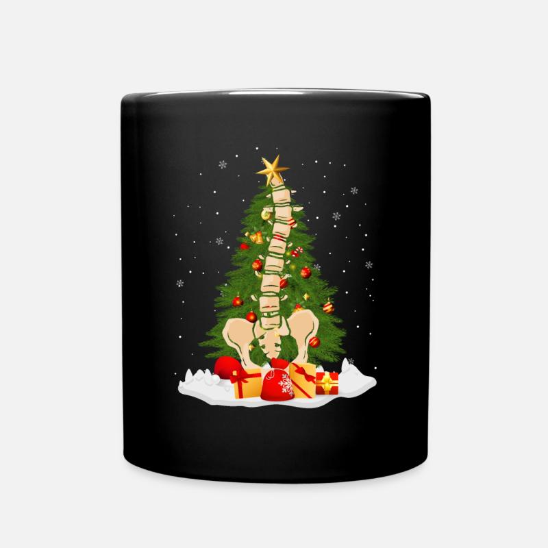 Drôle d’ajustement orthopédique de la colonne vertébrale chiropratique - Mug uni - noir