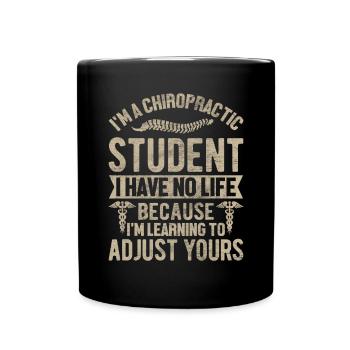 Chiropractic Student Funny Orthopedic Back - Full Colour Mug - black - Front