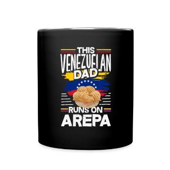 Arepas Kolumbianisch Venezoela Essen - Tasse einfarbig - Schwarz - Vorne