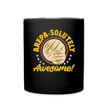 Arepas Kolumbianisch Venezoela Essen - Tasse einfarbig - Schwarz - Vorne
