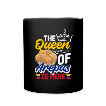 Arepas Colombian Venezuela Food - Full Colour Mug - black - Front
