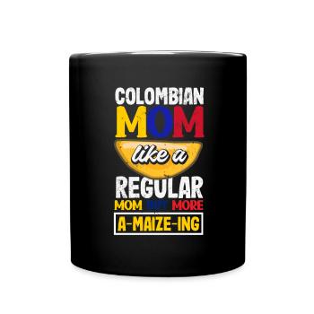 Arepas Colombian Venezuela Food - Full Colour Mug - black - Front