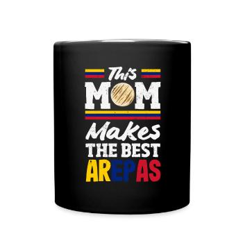 Arepas Colombian Venezuela Food - Full Colour Mug - black - Front