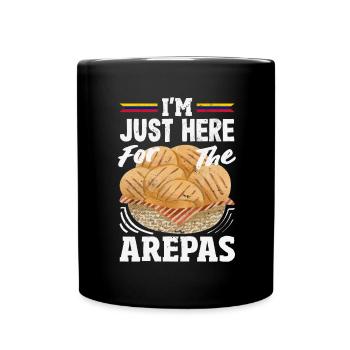 Arepas Colombian Venezuela Food - Full Colour Mug - black - Front