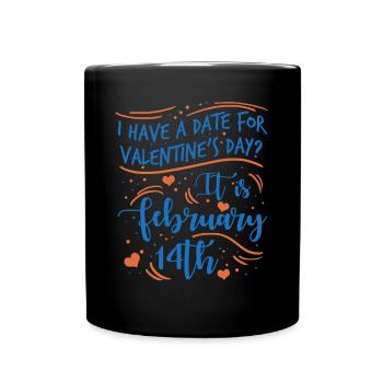 Valentine's Day Boyfriend Girlfirend - Full Colour Mug - black - Front