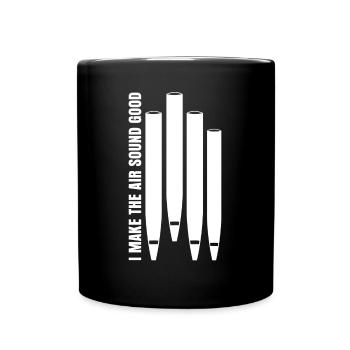 Organ Player Organist Organ Pipes - Full Colour Mug - black - Front
