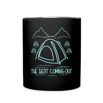 Tent Camping Tents Outdoor Hike Hiking - Tasse einfarbig - Schwarz - Vorne