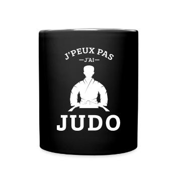 Ich kann nicht Judo, Judoka, japanische Kampfkunst - Tasse einfarbig - Schwarz - Vorne