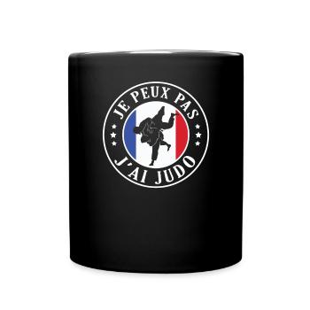 Ich kann nicht Judo, Judoka, japanische Kampfkunst - Tasse einfarbig - Schwarz - Vorne