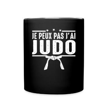 Ich kann nicht Judo, Judoka, japanische Kampfkunst - Tasse einfarbig - Schwarz - Vorne