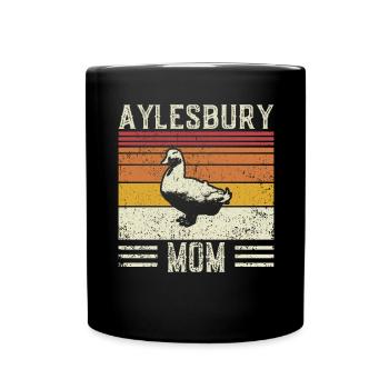 Duck Mama - Vintage Aylesbury - Full Colour Mug - black - Front