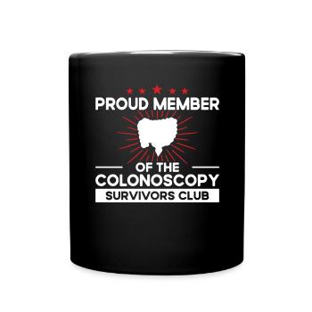 SensibilisSurvivor Club - Coloscopie - Mug uni - noir - Devant
