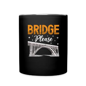 Bridge Construction and Bridge Engineer - Full Colour Mug - black - Front