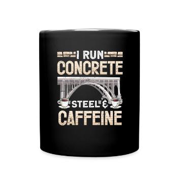 Bridge Construction and Bridge Engineer - Full Colour Mug - black - Front