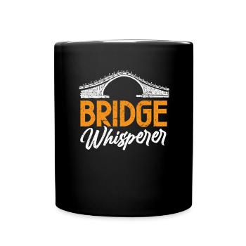 Bridge Construction and Bridge Engineer - Full Colour Mug - black - Front