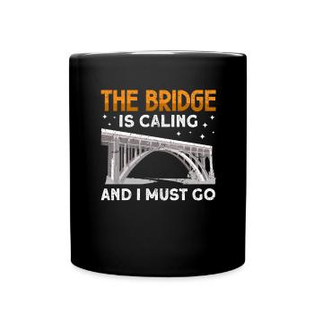 Bridge Construction and Bridge Engineer - Full Colour Mug - black - Front