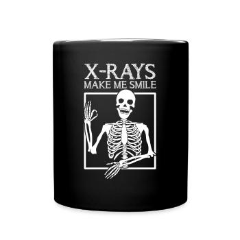 Radiography Radiology X -ray Skeleton - Tasse einfarbig - Schwarz - Vorne