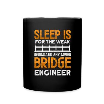 Bridge Construction and Bridge Engineer - Full Colour Mug - black - Front