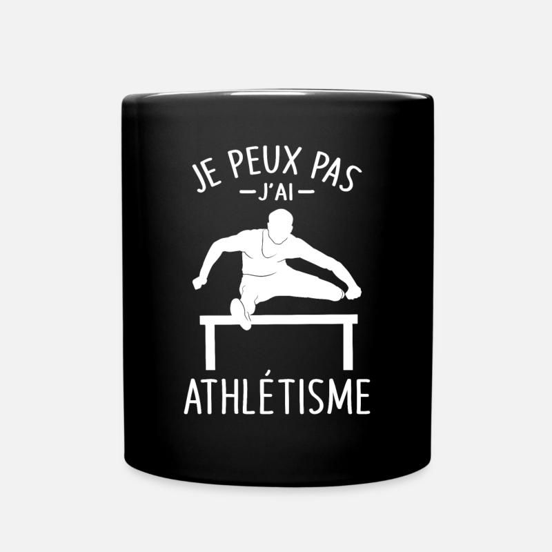 Ich kann nicht Ich Leichtathletik Athlet Läufer Lustig - Tasse einfarbig - Schwarz