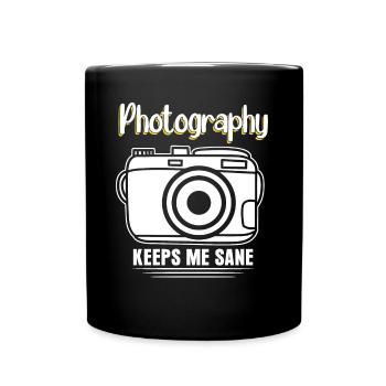 Photo Camera Photography Photographer - Tasse einfarbig - Schwarz - Vorne