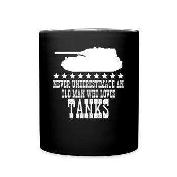 Tank Combat Tanks MBT Tank Driver - Tasse einfarbig - Schwarz - Vorne