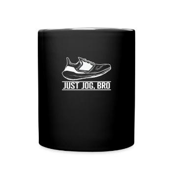 Just Jogging, Bro Jogging - Full Colour Mug - black - Front