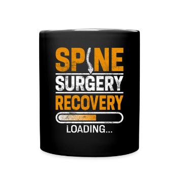Chirurgie de la colonne vertébrale Récupération Spinal Fusion Spine Post - Mug uni - noir - Devant