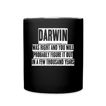 Darwin Award Misanthrope Grumpy - Full Colour Mug - black - Front