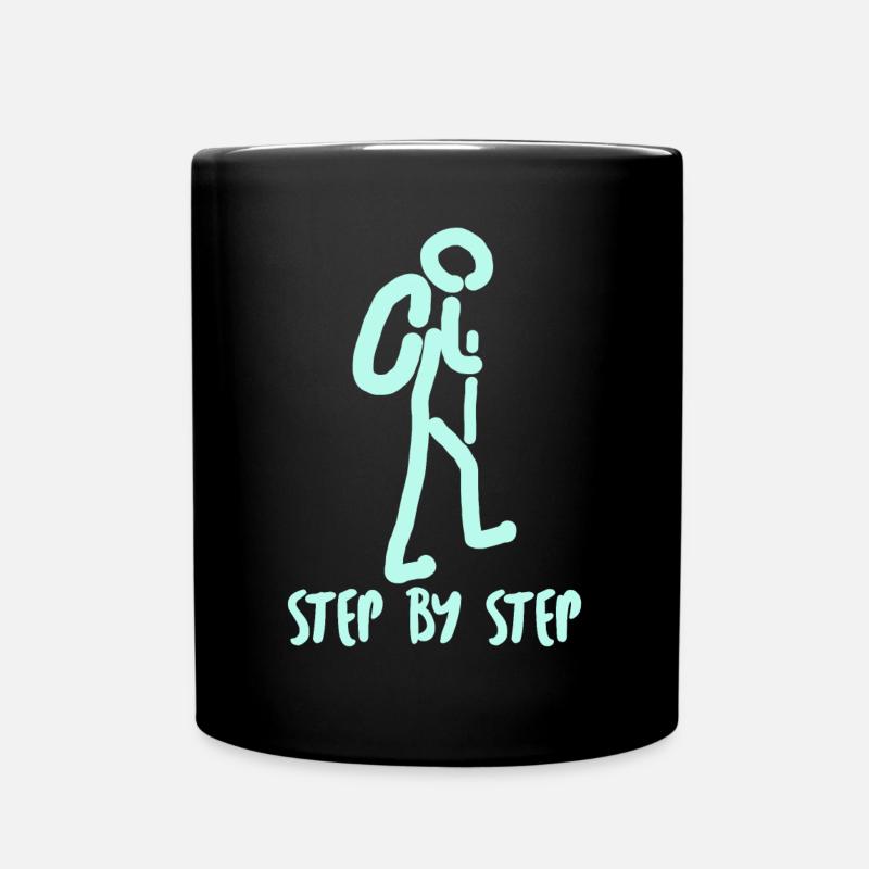 Outdoor Hiking Trekking Hiker - Tasse einfarbig - Schwarz