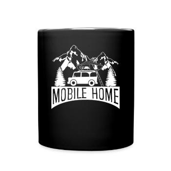 Tente de toit Camping Mobile Home Camping-car - Mug uni - noir - Devant