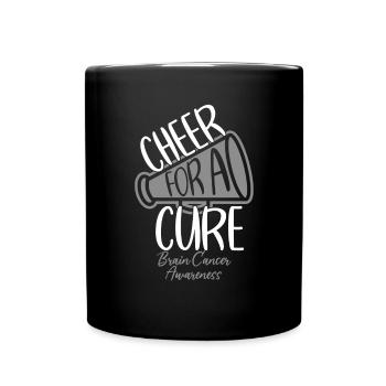 Brain Cancer Glioblastoma Awareness Chemotherapy - Full Colour Mug - black - Front