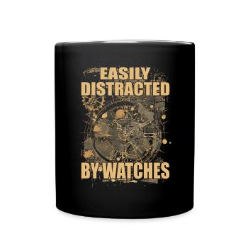 Horologie Stunde Bedeutung Uhrmacher - Tasse einfarbig - Schwarz - Vorne