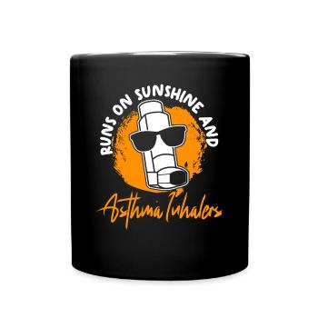 Asthma Inhaler Asthmatics Asthmatic - Tasse einfarbig - Schwarz - Vorne