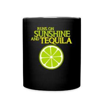 Tequila Lime Tequila Mexico - Full Colour Mug - black - Front