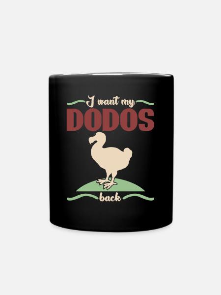 Dodo Dodos - Tasse einfarbig - Schwarz