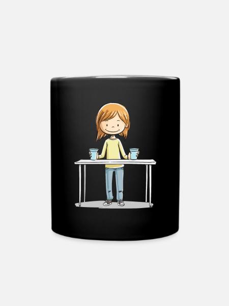 Stapeln Von Bechern Speed Stacker - Tasse einfarbig - Schwarz