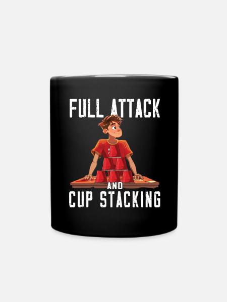 Stapeln Von Bechern Speed Stacker - Tasse einfarbig - Schwarz