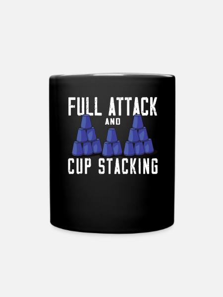 Stapeln Von Bechern Speed Stacker - Tasse einfarbig - Schwarz