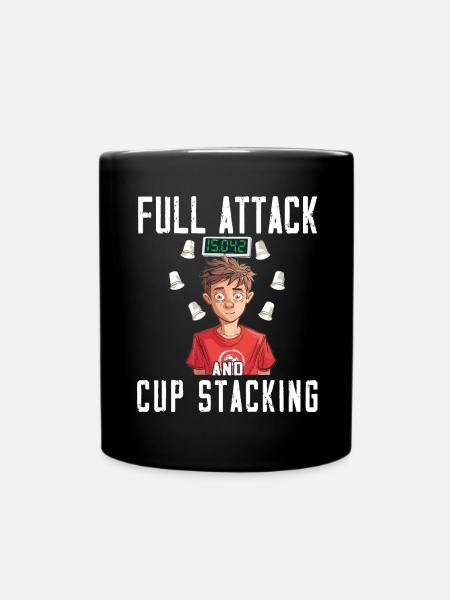 Stapeln Von Bechern Speed Stacker - Tasse einfarbig - Schwarz
