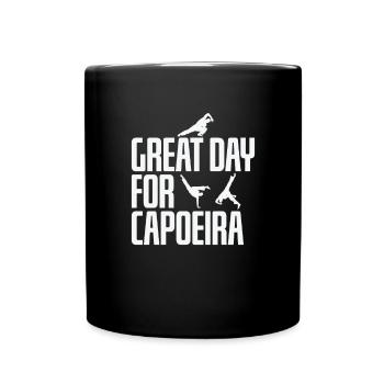 Great Day for Capoeira Martial Dance - Full Colour Mug - black - Front