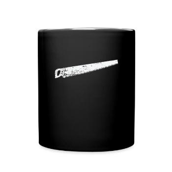 grande scie pour le travail - Mug uni - noir - Devant
