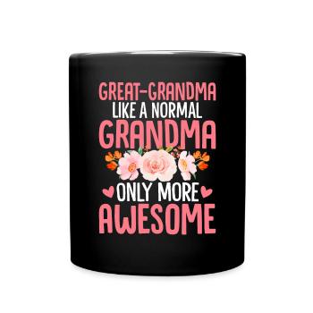 Lustige Uroma Mamaw Gigi Großmutter Oma - Tasse einfarbig - Schwarz - Vorne