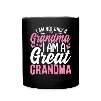 Ich bin eine Ur-Oma Lustige Oma Gigi Mamaw - Tasse einfarbig - Schwarz - Vorne