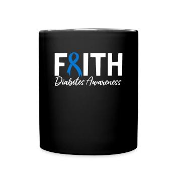 Drôle diabétique inutile Pancréas Diabète T1D - Mug uni - noir - Devant