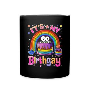 It's my birthgay birth-gay lgbt gay - Full Colour Mug - black - Front