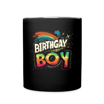 It's my birthgay birth-gay lgbt gay - Full Colour Mug - black - Front