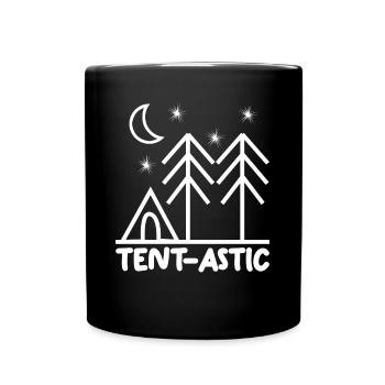Hike Camping Hiking Outdoor Tent - Full Colour Mug - black - Front