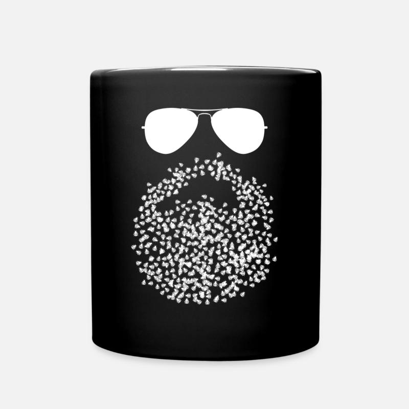 Barbe de coccinelle avec coccinelles - Mug uni - noir