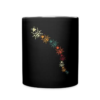 Ladybug Retro Ladybugs - Full Colour Mug - black - Front