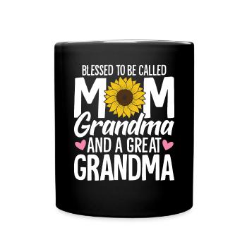 Chemise d’arrière-grand-mère pour la fête des mères de grand-mère - Mug uni - noir - Devant